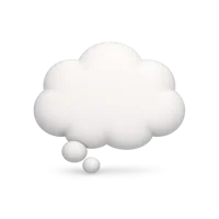 Thought Bubble 3D icon