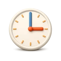 Three O'Clock 3D icon