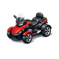Three-Wheel Motorcycle 3D icon