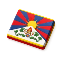 Tibet Flag 3D icon