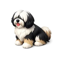 Amber Tibetan Terrier 3D icon