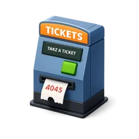 Ticket Dispenser 3D icon