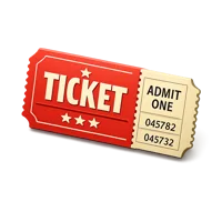 Ticket Stub 3D icon