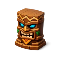 Tiki Statue 3D icon