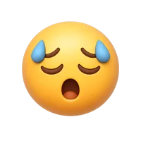 Tired Face 3D icon