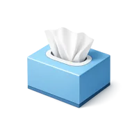 Blue Tissue 3D icon
