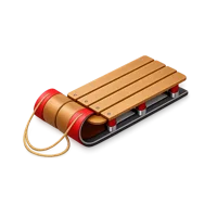 Amber Toboggan 3D icon