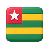 Togo Flag 3D icon