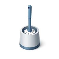 White Toilet Brush 3D icon