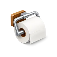 Brown Toilet Paper Holder 3D icon