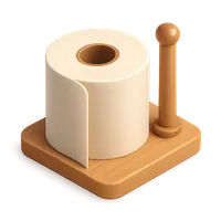 Toilet Paper 3D icon