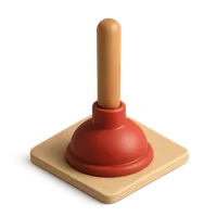 Toilet Plunger 3D icon