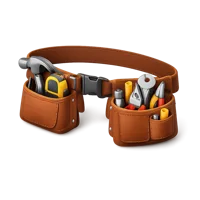 Brown Tool Belt 3D icon