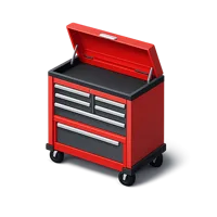 Red Tool Chest 3D icon
