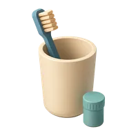 Toothbrush Cup 3D icon