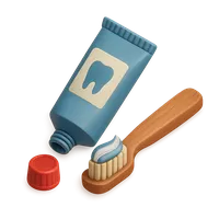 Toothpaste 3D icon