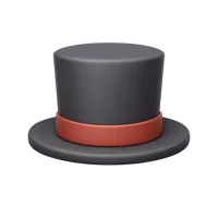 Top Hat 3D icon