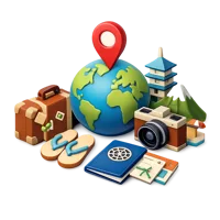 Tourism 3D icon