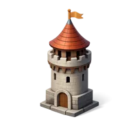 Brown Tower 3D icon