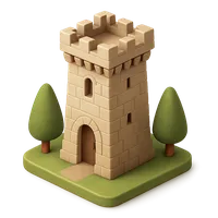 Tower 3D icon