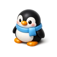 Toy Penguin 3D icon