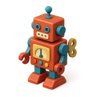 Toy Robot 3D icon