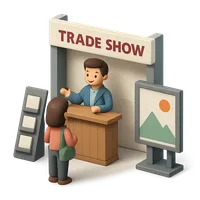 Trade Show 3D icon