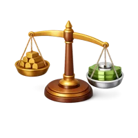 Trading Scale 3D icon