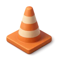 Traffic Cone 3D icon