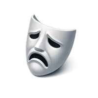Tragedy Mask 3D icon