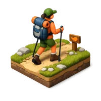 Trail Hiking 3D icon