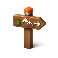 Trail Marker 3D icon