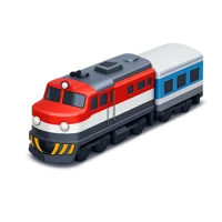 Red Train 3D icon