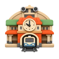 Train Station 3D icon