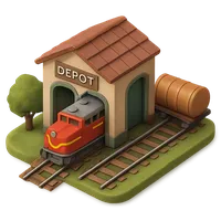 Train Depot 3D icon
