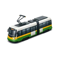 Green Tram 3D icon