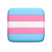 Transgender Flag 3D icon