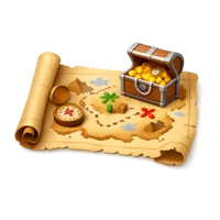 Treasure Map 3D icon