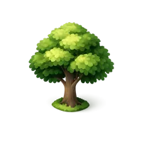 Green Tree 3D icon