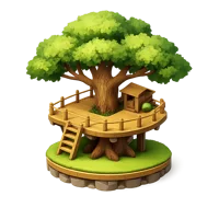 Tree Platform 3D icon