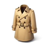 Trench Coat 3D icon