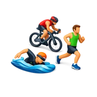 Triathlon 3D icon