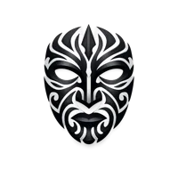 Tribal Face Tattoo 3D icon