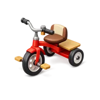Red Tricycle 3D icon