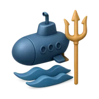 Trident Submarine 3D icon