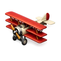 Triplane 3D icon