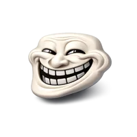 Troll Face 3D icon