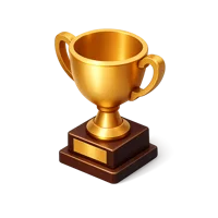 Amber Trophy 3D icon
