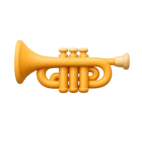 Trumpet 3D icon
