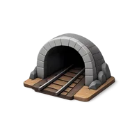 Brown Tunnel 3D icon